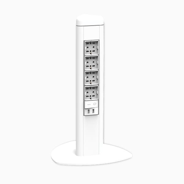ARNOCANALI - TORRETTA 4PRESE+2USB+IN2P BIANCO