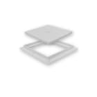 ARNOCANALI - TELAIO E COPERCHIO 30X30 GRIGIO