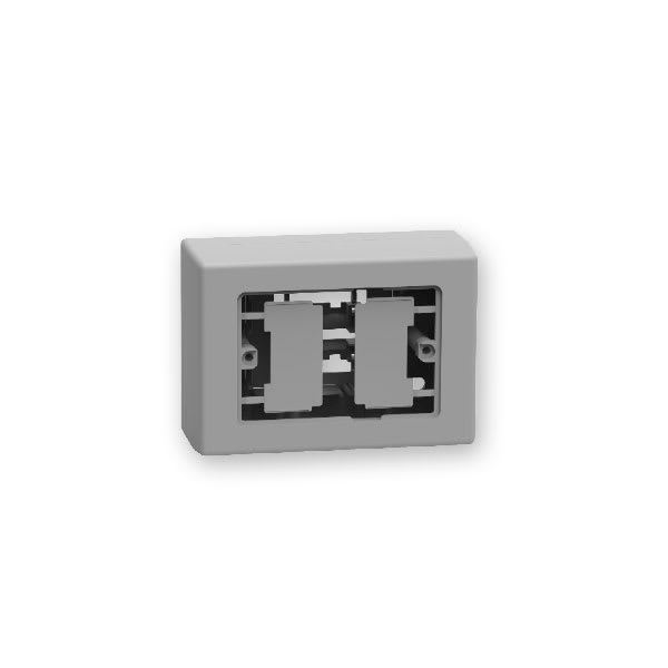 ARNOCANALI - SCATOLA PORTAPPARECCHI 3 MOD GRIGIO