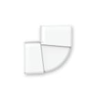 ARNOCANALI - CURVA PIANA SX KB103 BIANCO