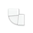 ARNOCANALI - CURVA PIANA DX KB103 BIANCO