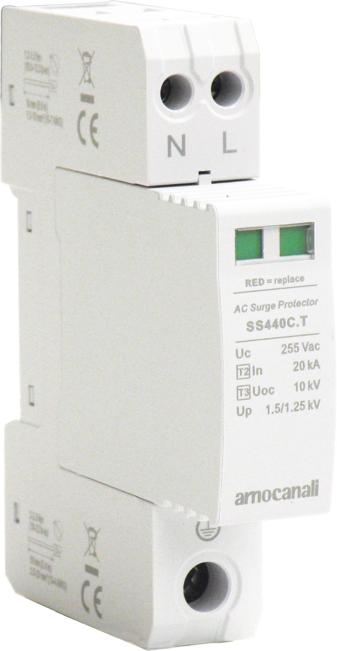 ARNOCANALI - SCARICATORE T2 1+1 POLI COMPATTO SS442C