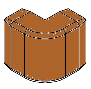 ARNOCANALI - ANGOLO ESTERNO 30X18 LEGNO SCURO KA1830.52