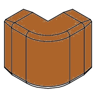 ARNOCANALI - ANGOLO ESTERNO 30X18 LEGNO SCURO