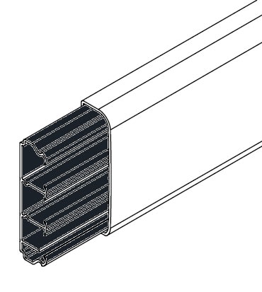 ARNOCANALI - CANALE BATTISCOPA 70X20/3 BIANCO KB72.3