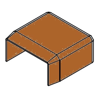 ARNOCANALI - TERMINALE 21X10 LEGNO SCURO