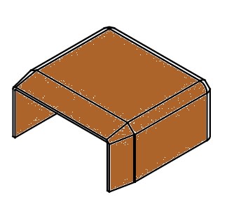 ARNOCANALI - TERMINALE 30X18 LEGNO SCURO KE1830.52