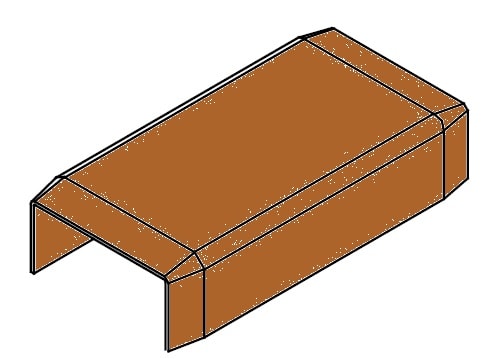 ARNOCANALI - DEVIAZIONE A T 30X18 LEGNO SCURO