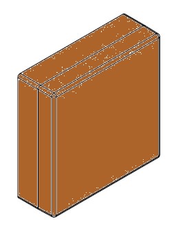 ARNOCANALI - DERIVAZIONE 66X66X31 X LEGNO SCURO SD553.52