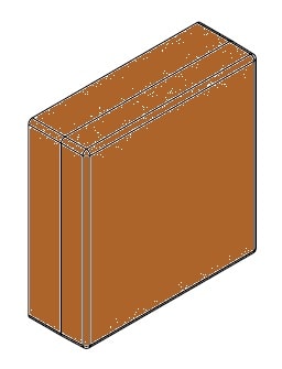 ARNOCANALI - DERIVAZIONE 66X66X31 X LEGNO SCURO