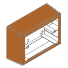 ARNOCANALI - SCATOLA 3 MODULI X LEGNO SCURO SPM503.52