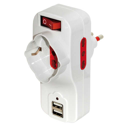 ARTELETA INTERNATIONAL - ADATT.ROTANTE SPINA 16A+2 USB