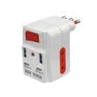 ARTELETA INTERNATIONAL - ADATT.2P+T 16A + INTERR.+2 USB RL.1058.B