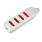 ARTELETA INTERNATIONAL - MULTIP.4 PRESE 10-16A S.CAVO BIANCA RL.2304