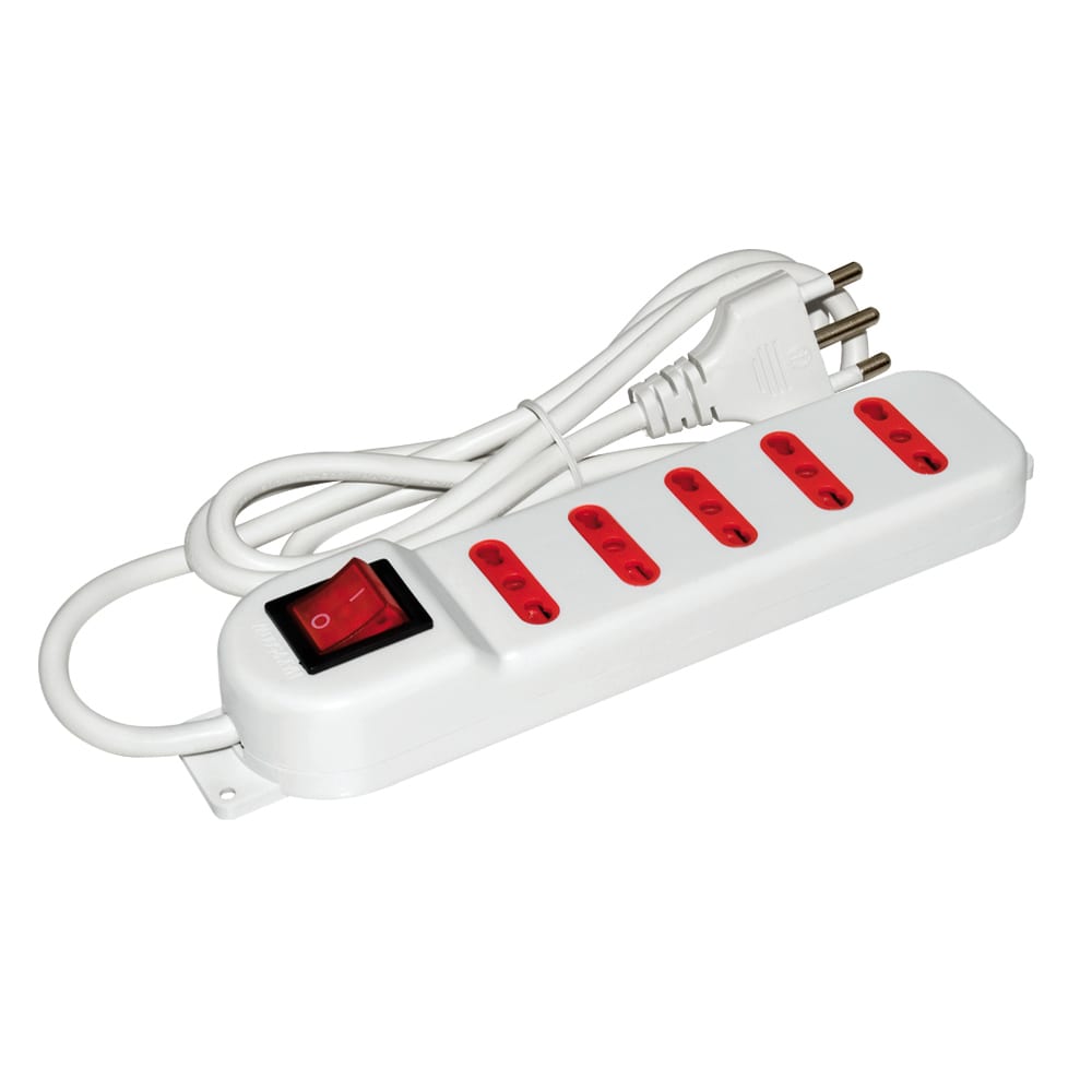 ARTELETA INTERNATIONAL - MULTIPRESA 5 PRESE 10-16A BIANCA RL.3071