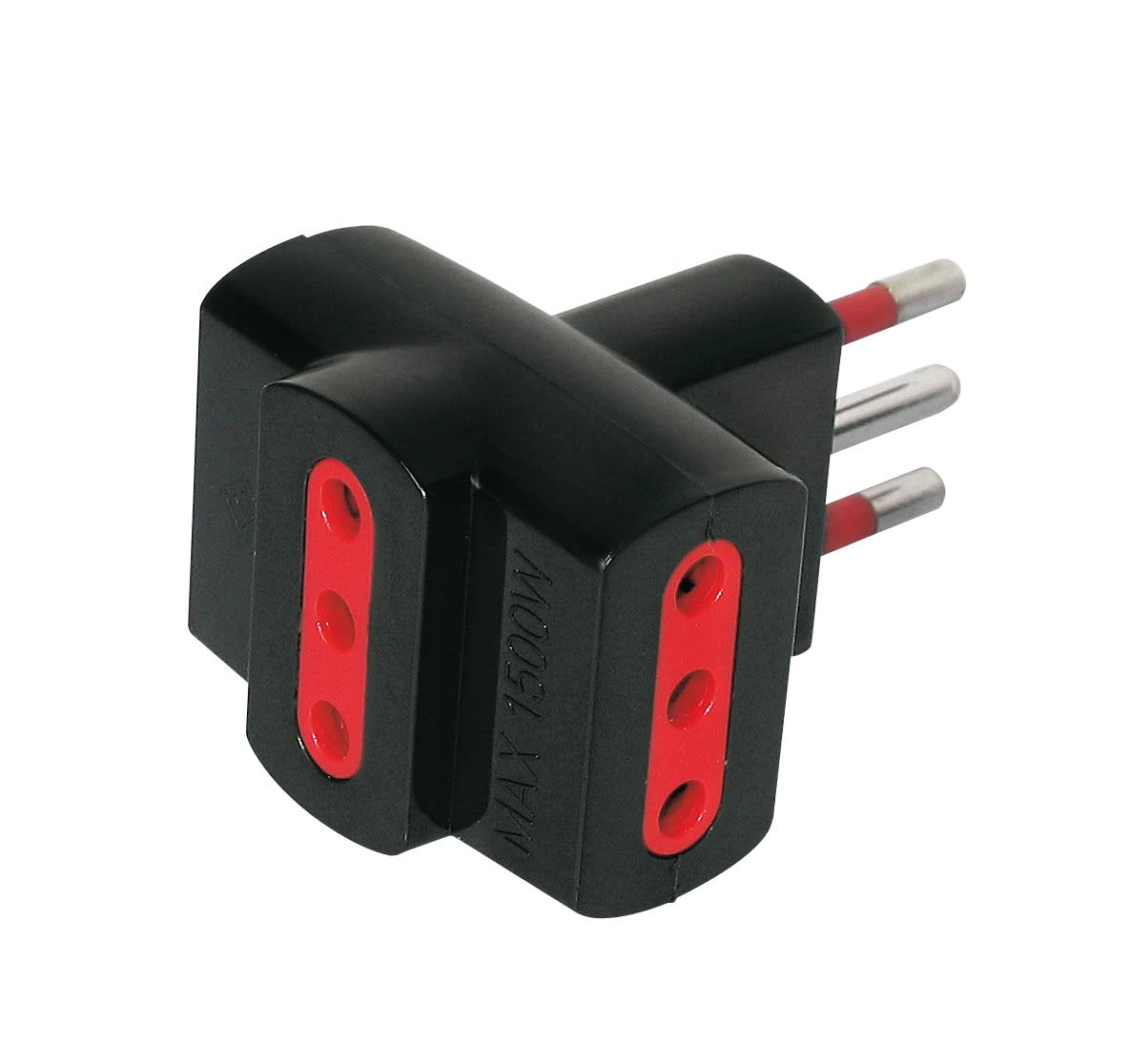 ARTELETA INTERNATIONAL - ADATT.TRIPLO 2P+T 10A 250V NERO