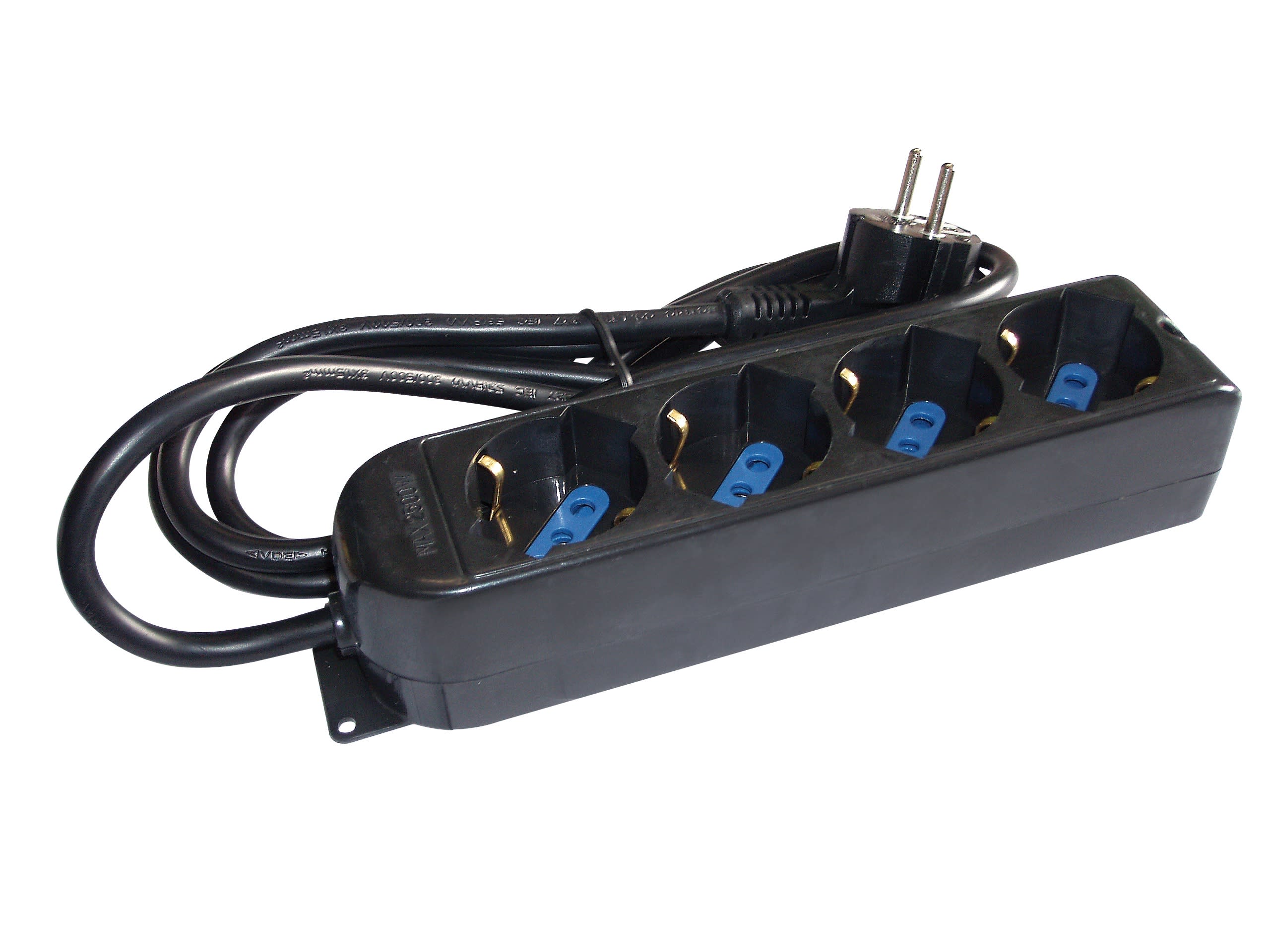 ARTELETA INTERNATIONAL - MULTIPRESA 4 PRESE SCHUKO NERA SL.3104.N