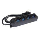 ARTELETA INTERNATIONAL - MULTIPRESA 4 PRESE SCHUKO NERA SL.3104.N