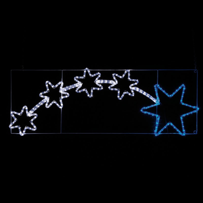 ARTELETA INTERNATIONAL - FIGURA LED 5 STELLE B.PURO E BLU