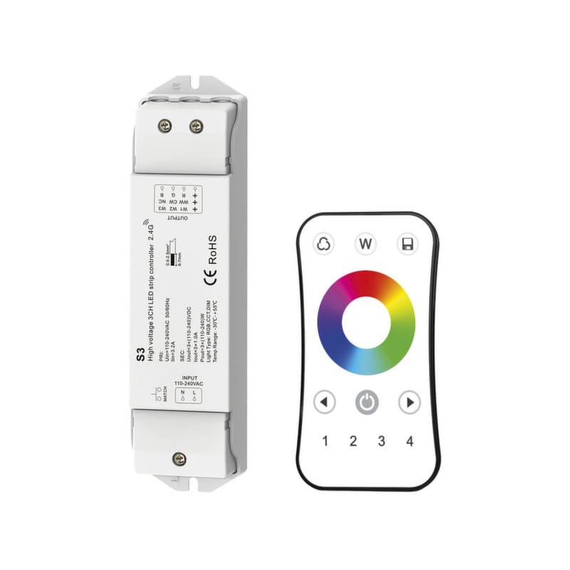 ARTELETA INTERNATIONAL - CONTROLLER LED RGB 230V+TELECOMANDO CTR300