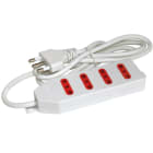 ARTELETA INTERNATIONAL - MULTIPRESA 4 PRESE 10-16A FLAT BIAN RL.1114