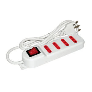 ARTELETA INTERNATIONAL - MULTIPRESA 6 PRESE 10-16A BIANCA RL.3070