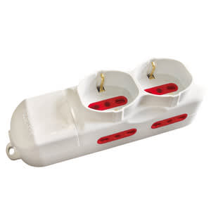 ARTELETA INTERNATIONAL - MULTIPR.2 SCHUKO+4 BIPASSO BIANCA RL.5130