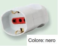 ARTELETA INTERNATIONAL - PRESA MOBILE UNIV.SCHUKO+BIP NERA RL.9015.N