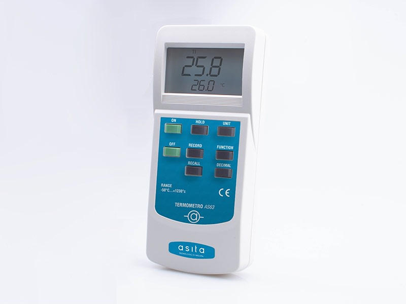 ASITA - TERMOMETRO 2CANALI+2SONDE LIQUIDO/CONTAT