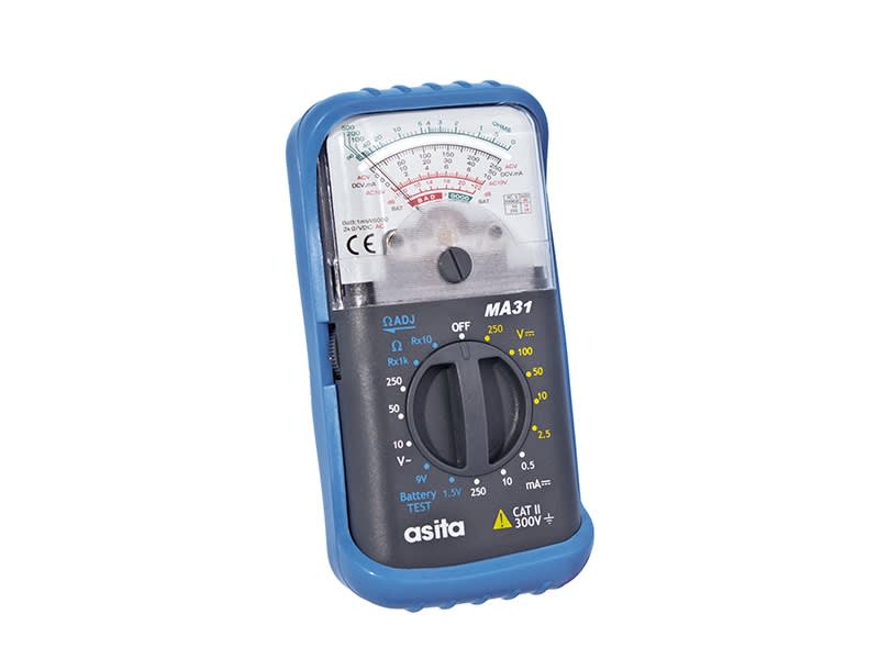 ASITA - MINIMULTIMETRO ANALOGICO CON GUSCIO GOMM