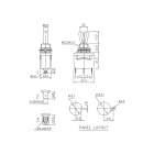 ASITA - INTERRUTTORE BIPOLARE 16A ON-OFF FAST-ON 6021-FS
