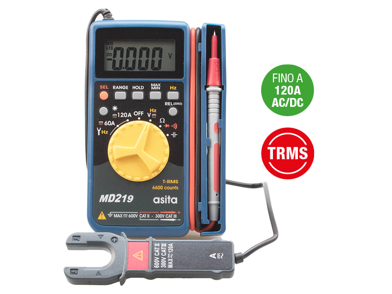 ASITA - MULTIMETRO DIGITALE CON PINZA PER CORREN