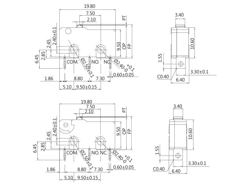 ASITA - MICROINTERRUTTORE SUB-MINIATURA SM1N6S503A0