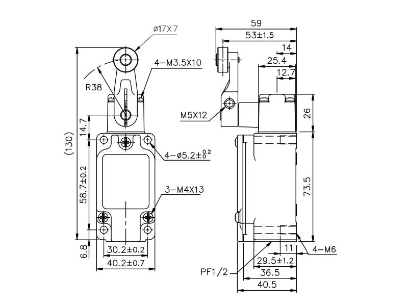 ASITA - INTERRUTTORE FINE CORSA TZ5108-2N