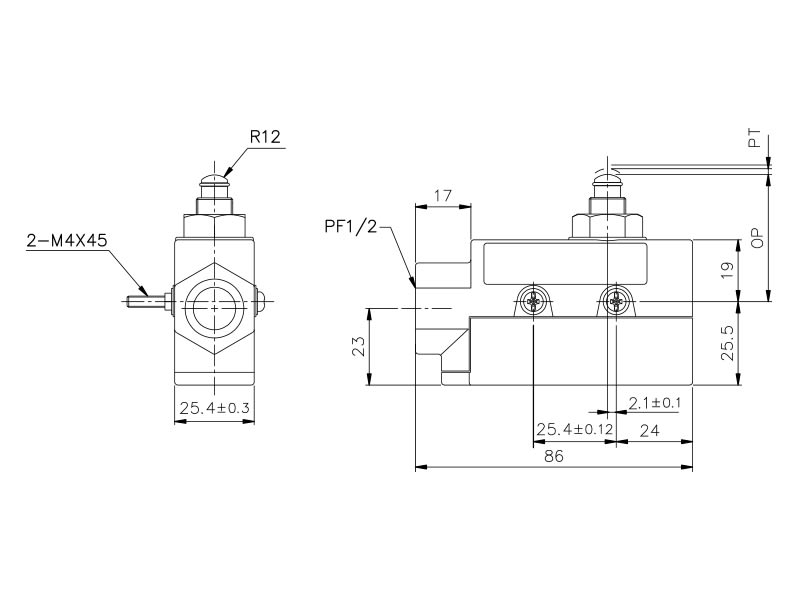 ASITA - INTERRUTTORE FINE CORSA
