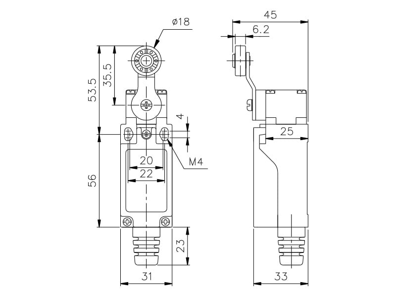 ASITA - INTERRUTTORE FINE CORSA TZ9104
