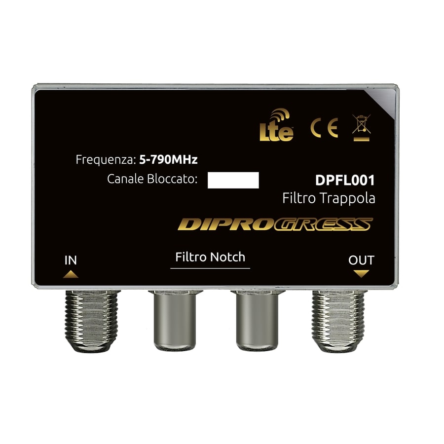 AURIGA - FILTRO TRAPPOLA UHF DOPPIA REG +LTE