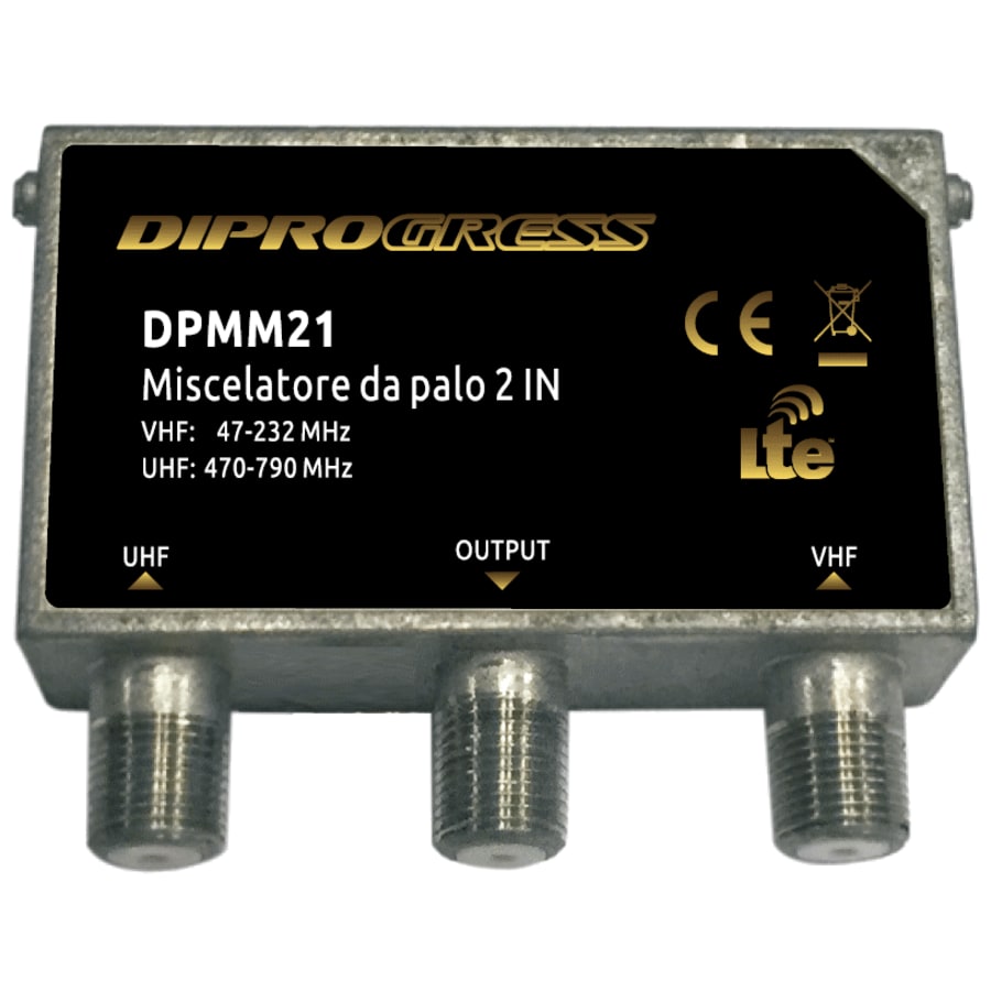 AURIGA - MISCELATORE 2IN 1VHF+1UHF OUTDOOR-PALO DPMM21