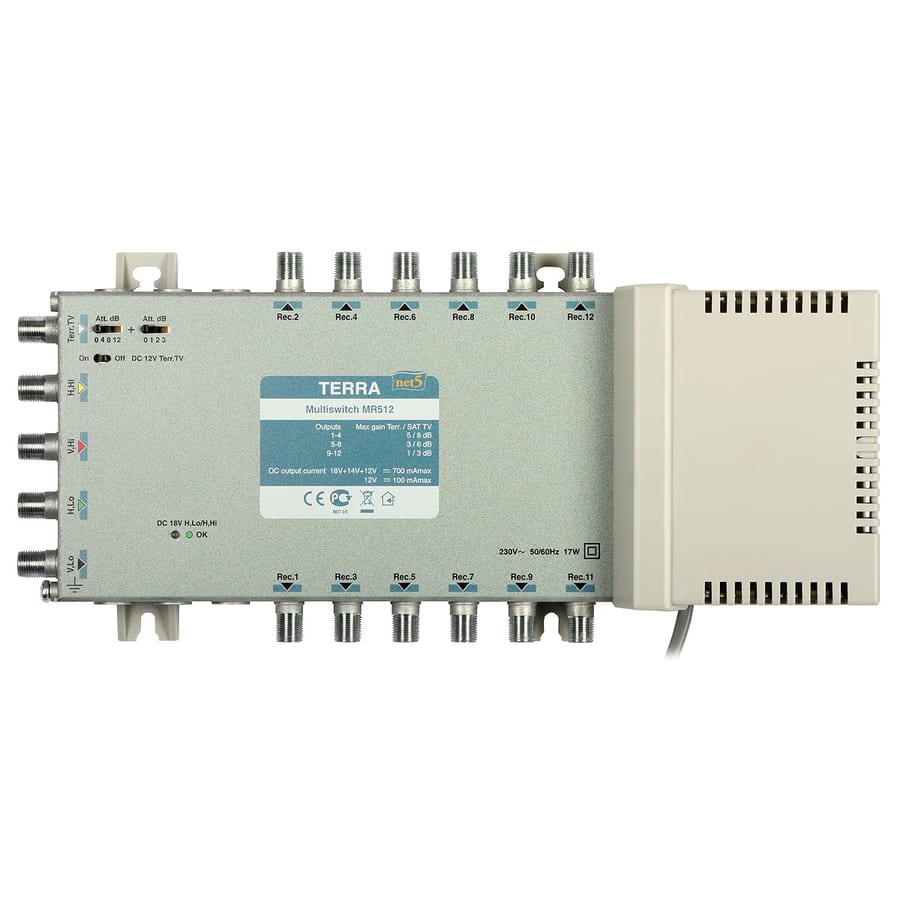 AURIGA - MULTISWITCH RADIALE 5X12 SERIE NET5
