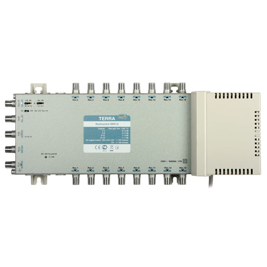 AURIGA - MULTISWITCH RADIALE 5X16 SERIE NET5