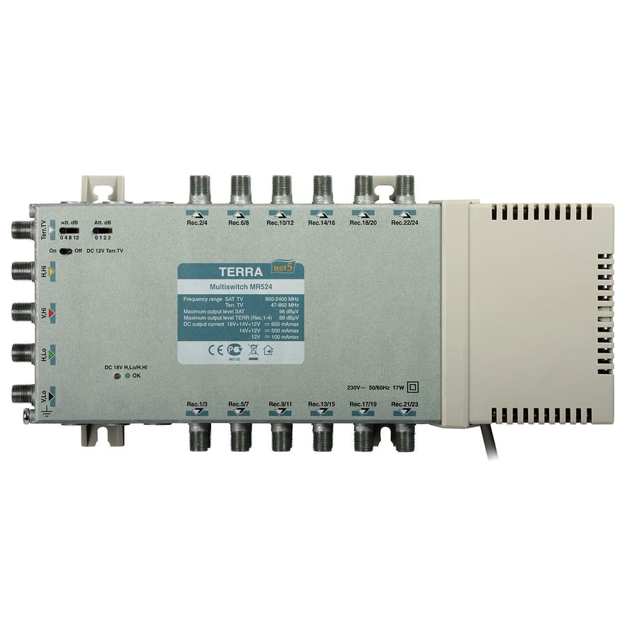 AURIGA - MULTISWITCH RADIALE 5X24 SERIE NET5