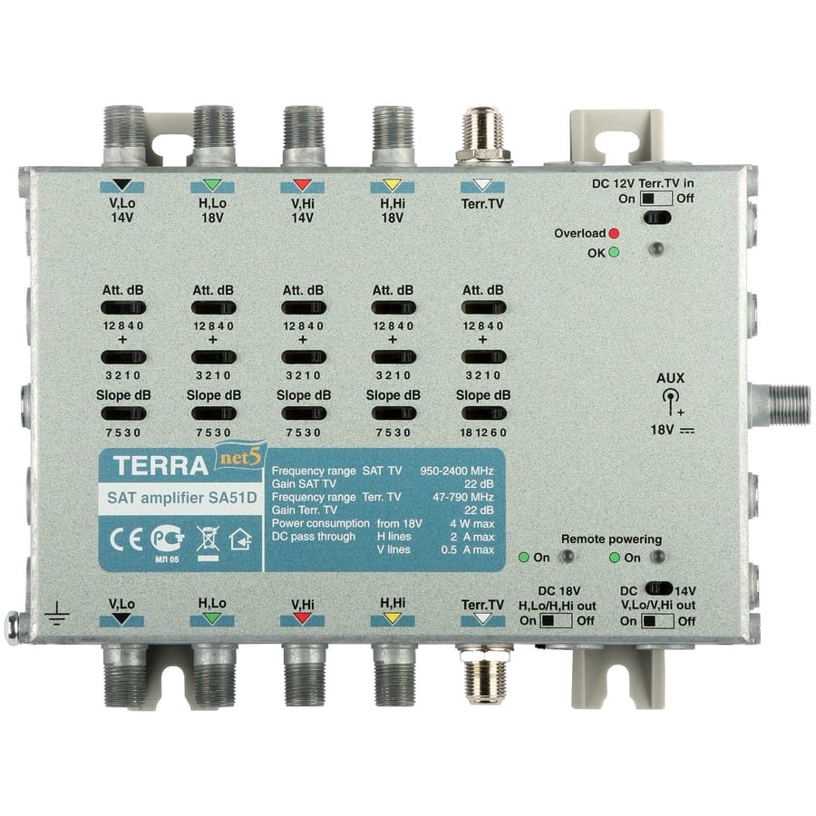 AURIGA - AMPLI DI LANCIO TV+ IF +15-22DB REM.POW