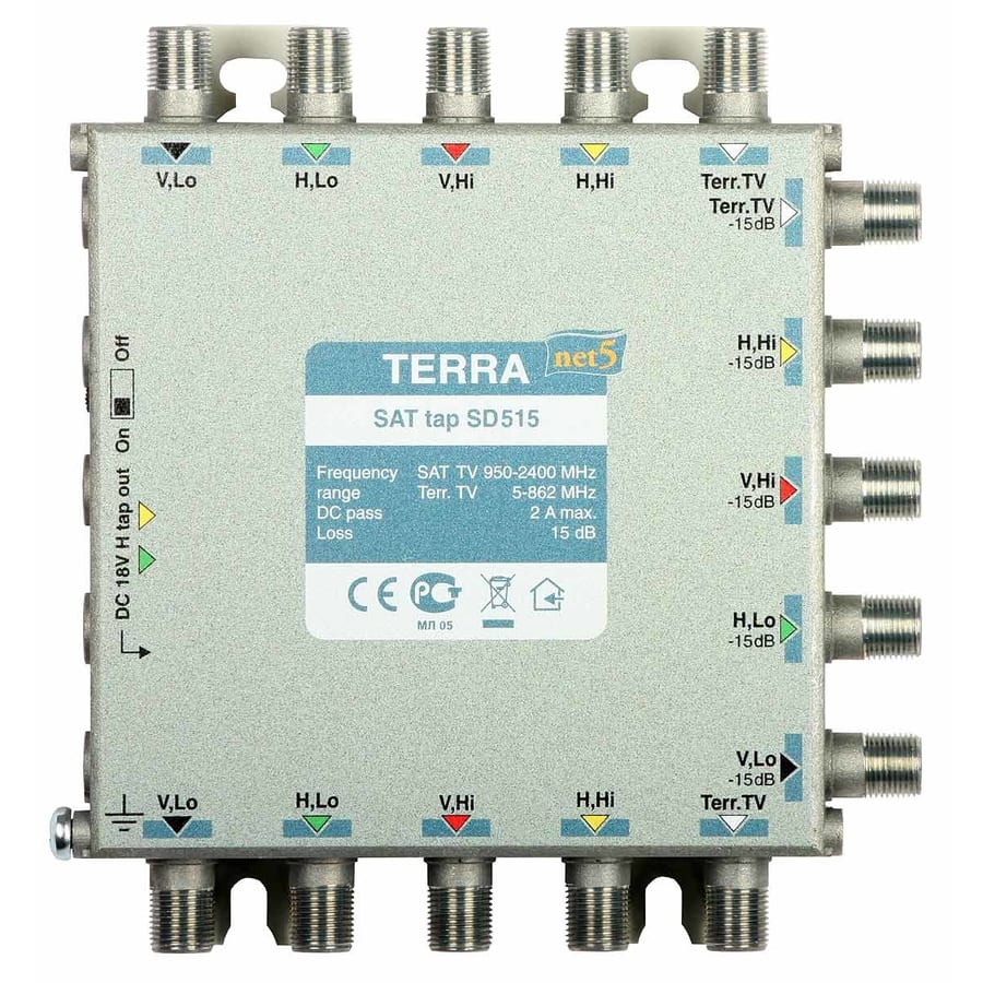 AURIGA - DERIVATORE MONTANTE 5VIE, ATT.15DB NET5