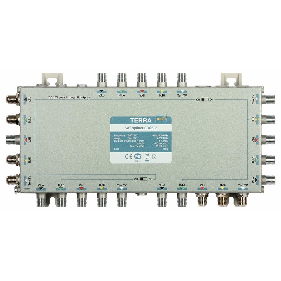 AURIGA - DIVISORE MONTANTE SAT, 4 VIE SERIE NET5