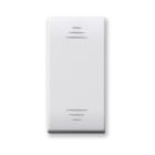 AVE - Deviatore tasto con gemma. Domus S44. colore RAL 9010. 1P 16AX illuminabile finitura lucida 1 Mod.