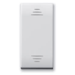 AVE - Deviatore con gemma. Domus S44. colore RAL 9010. 1P 20AX illuminabile  finitura lucida  1 Mod.