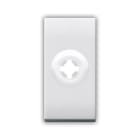 AVE - Uscita con serracavo. Domus S44. colore RAL 9010 finitura lucida 1 Mod.