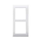 AVE - Adattatore per 2 connettori RJ45. Domus S44 colore RAL 9010 finitura lucida 1 Mod. 441029SC/2C