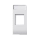 AVE - Adattatore per connettori RJ45. Domus S44 colore RAL 9010 finitura lucida 1 Mod.