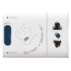 AVE - Presa rasoi euroamericana. Domus S44. colore RAL 9010 230V 20VA finitura lucida 3 Mod.